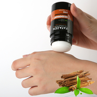 FATAZEN Baume Désodorisant Biologique Aisselles Parfum Anti-transpirant 100% Naturel Ambre Santal Bâtonnet Déodorant 2-en-1