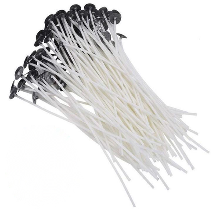 Подсвечник из натурального хлопка используется для изготовления силиконовых форм для свечей, Лидер продаж, предварительно Вощеная форма, 9 см, 16 см, 20 см, фитиль