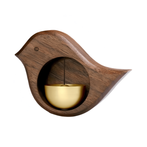 Premium Vintage kuş ahşap çan kendinden yapışkanlı manyetik taban yaşlı bakım tesisi için uyarı zil koridor odası giriş - Product Image 6