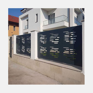 Valla <span class=keywords><strong>de</strong></span> aluminio recubierta <span class=keywords><strong>de</strong></span> polvo Valla <span class=keywords><strong>de</strong></span> jardín frontal exterior Valla <span class=keywords><strong>de</strong></span> entrada oscilante deslizante Celosía - Product Image 2