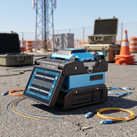 Empalmadora de Fusión de Última Generación FibMax Fi-6 de 6 Motores para FTTH y Empalmes de Fibra Óptica Troncal, Ideal para Todos los Proyectos