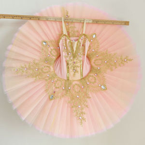 Váy tutu múa ba lê chuyên nghiệp cho trẻ em, trang phục múa ba lê Eskirada, quần áo múa bụng cho bé gái, trang phục biểu diễn sân khấu có vòng - Product Image 2
