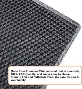 Colorful Medium EVA Round <b>Cat</b> Litter Trapping <b>Mat</b> 20L Inner Space Large Capacity Trapper - Product Image 4