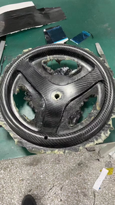 Volant sport en fibre de carbone 3K - Carbone pré-imprégné, haute adhérence, rigide, adapté aux véhicules de performance - Product Image 3