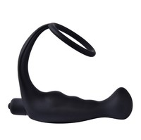 Plug anal électrique pour hommes gays avec anneau de verrouillage et masseur de prostate vibrant pour masturbation anale