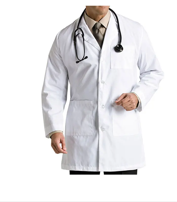 Yeni stil hemşire üniformaları tıbbi gıda fabrika tasarımları bilim adamı doktor Lab Coats kadınlar için özelleştirilmiş dokuma Spandex fırçalama seti