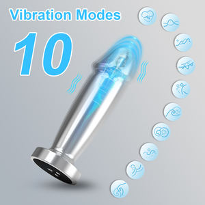 Drop-Shipping APP controlado metal usable masturbación simulación consolador anal adulto Butt plug juguetes sexuales para mujer - Product Image 2