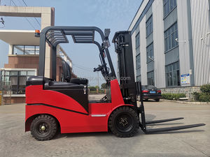 Mini caminhão de pálete bonde 1T 1.5 T da empilhadeira de quatro rodas com o motor bonde posto apresentando componentes do PLC e do núcleo do rolamento - Product Image 5