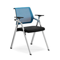 Chaise pliante moderne de qualité supérieure pour événements et conférences officielles, idéale pour les ateliers et le télétravail