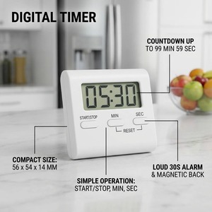 Wholesale Digital Plastic Kitchen TimerKitchen <b>Timer</b> Countdown Reminder Convenient Baking Electronic Stopwatch Without - Product Image 6