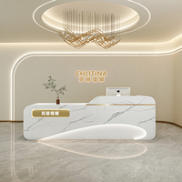 Comptoir de caisse de haute qualité, style moderne, pour hôtel, banque, spa, barbier, salon de beauté