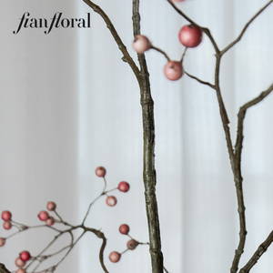 Cành cỏ ba lá nhân tạo FONG IAN, quả mọng xanh, chất liệu polyester, trang trí trung tâm bàn tiệc - Product Image 5