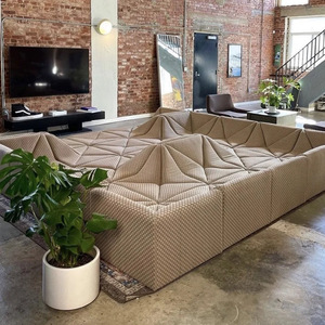 Dune sofa miễn phí mô-đun kết hợp lười biếng ngủ Nói Dối cá tính đổi mới vải thiết lập cho cha mẹ con tương tác miếng bọt biển - Product Image 2