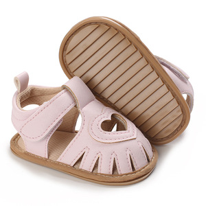 0-12 Month Heart Design New Baby Sandals Summer Spring Breathable PU Leather Baby Girl Sandals Shoes - Product Image 6