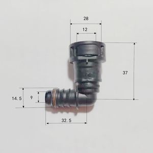 Airship 90 Degree Fuel Line <b>Connector</b> 11.8mm Plastic <b>Quick</b> Plug For Rubber And Nylon Tubes Automotive Parts - Product Image 1
