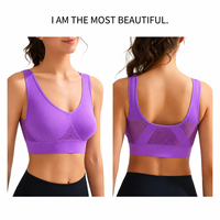 Soutien-gorge de sport à maintien élevé pour femme, haut d'entraînement sans coutures, dos en U, respirant, extensible, vêtements de fitness