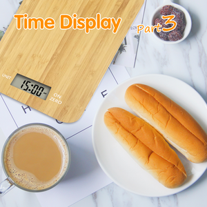 Bilancia da Cucina Elettronica in Bambù Naturale da 10kg con Logo Laser, Prezzo di Fabbrica, Certificata BSCI - Product Image 4