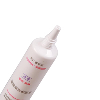 Tube d'emballage cosmétique transparent en PE sans BPA avec bouchon à vis, couleur personnalisée, embout souple pour crème solaire et crème pour les yeux