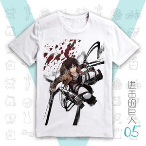 Attack on Titan Hombres Top Streetwear Camisetas hip hop rap manga corta <span class=keywords><strong>Anime</strong></span> Impreso Camiseta BLANCA - Product Image 6