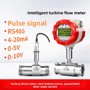 インテリジェントタービン流量計水道水液体ステンレス鋼パイプライン流量センサーデジタルディスプレイ 4-20mA/485 信号高 - Product Image 2