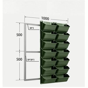 Fioriere da Giardino dal Design Accattivante, Contenitori in Plastica Sospesi, Scatole per Coltivazione Verticale - Product Image 3