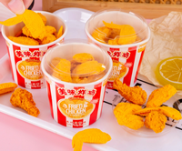 Borrador creativo en forma de pollo frito, suministros de papelería escolar, patas de pollo, alitas de pollo, borrador de lápiz, regalo para niños