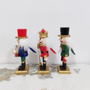 Soldatini di <span class=keywords><strong>Legno</strong></span> da 15cm all'Ingrosso, Decorazioni a Forma di Schiaccianoci per Regali e Addobbi Natalizi - Product Image 5