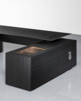 Scrivania Direzionale Moderna in Legno con Design Girevole Durevole, Caratteristiche Ergonomiche, Facile Montaggio per Sale Riunioni
