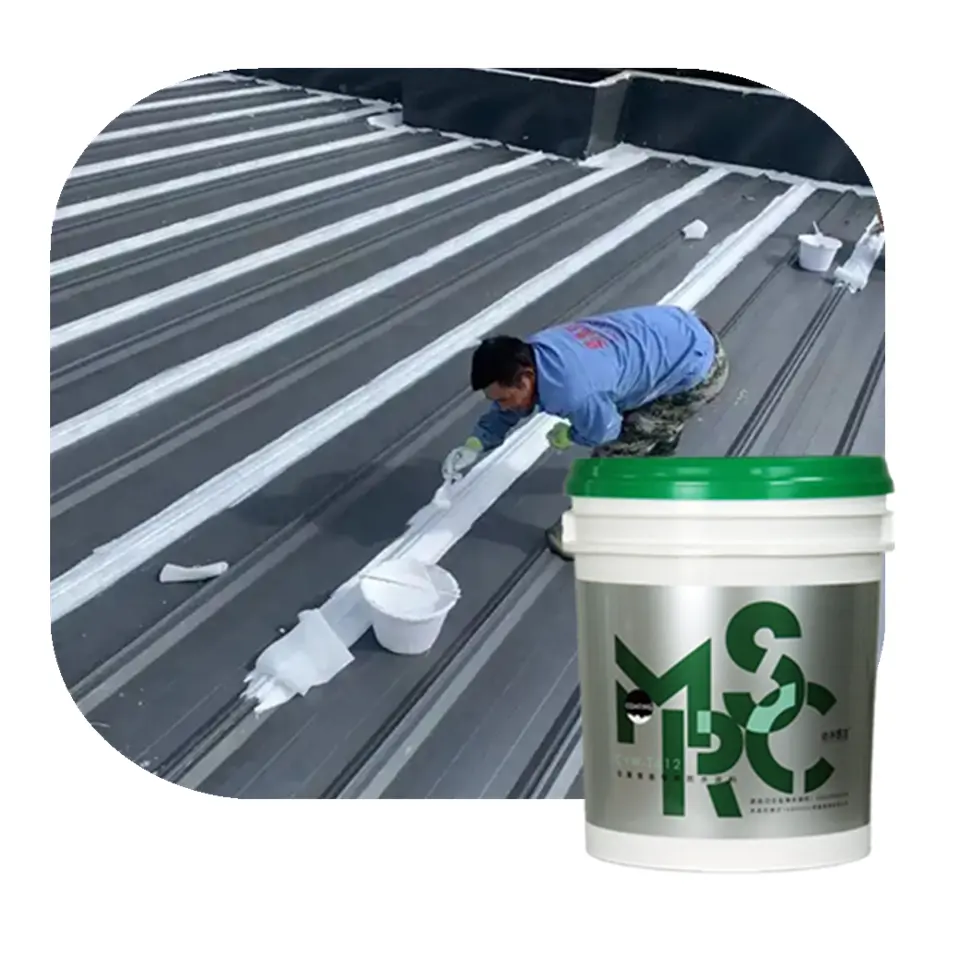 Roof Waterproofing Coating Paint Waterproof Silicone Roofing Coating For Leak Repair