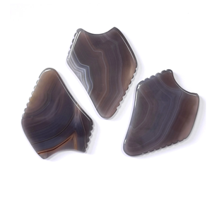 Gua Sha multifuncional de ágata natural para rostro, espalda y cuerpo, venta al por mayor - Product Image 5