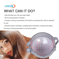Gorro Láser para el Crecimiento del Cabello, Gorro de Luz Roja de 650nm, Terapia de Luz Roja, Masajeador Capilar