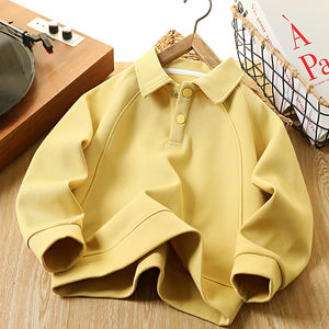 เสื้อโปโลเด็กผู้ชาย 2026 รุ่นใหม่ เสื้อสเวตเชิ้ตฤดูใบไม้ผลิ/ฤดูใบไม้ร่วง เสื้อคอปกเด็ก สไตล์เกาหลี เสื้อเบสสำหรับเด็กโต แฟชั่นอินเทรนด์ - Product Image 5