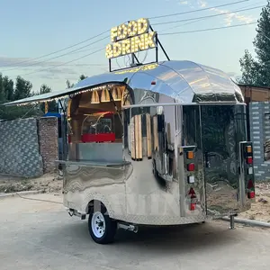 2022 American Popular Street Carros de comida rápida al aire libre Crepe Food Truck con Snack cocina móvil equipos de cocina precio