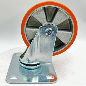 VIMA Schwerlast-Großrad 5 Zoll Schwenkrolle und Lenkrolle PU und Aluminium Einkaufswagen 300kg Mittelschwere Laufrolle - Product Image 3