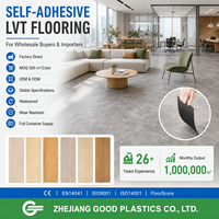 Piso Vinílico Autoadhesivo 3D Dry Back LVT PVC Plástico con Patrón Espiga para Área de Juegos Infantil de Material Virgen