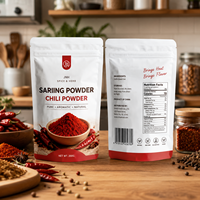 Sachet alimentaire personnalisé imprimé, refermable avec fermeture éclair, barrière aromatique, pour épices, herbes et condiments, vente en gros