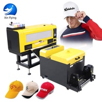 Mesin Printer Mini DTF A3 Ukuran 30cm, Printer Inkjet Digital untuk Film Tempografi Nanjin dengan Penggoyang Bubuk Kecil untuk Kaos
