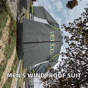 Chaqueta Deportiva <span class=keywords><strong>de</strong></span> Media Cremallera para Hombre, con Logotipo Personalizado, Estilo Vintage, Resistente al Viento, Transpirable, Talla Grande, para Otoño - Product Image 2