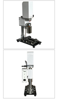 Petite machine de moulage par injection de plastique verticale pneumatique de bureau pour feuilles extensibles