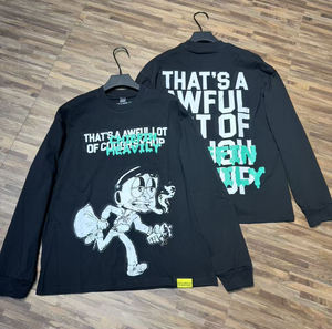 Sudadera con Capucha de Manga Larga Holgada de Alta Calidad, 100% Algodón Pesado, Marca de Moda Urbana, con Estampado 'THAT'S A AWFUL LOT OF COUGH SYRUP' para Hombre - Product Image 1