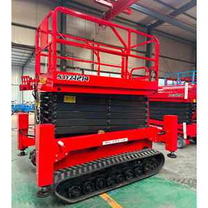 Plataforma Elevadora de Tijera Todoterreno de 320 kg y 500 kg con Nivelación de un Solo Toque - Product Image 2