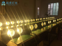 Lampu Cob LED Putih Hangat kecerahan tinggi 200W untuk panggung klub suara 2in1 aktif DMX 2 mata lampu sorot audiens IP20 berperingkat DMX512