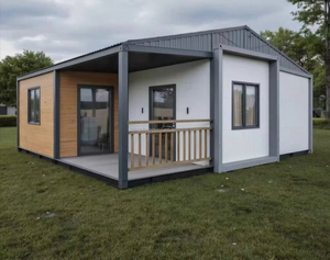 Villa Prefabbricata <span class=keywords><strong>di</strong></span> Lusso a 4 Piani, 40 Piedi, Kit <span class=keywords><strong>Casa</strong></span> in Legno 20 Piedi, <span class=keywords><strong>Casa</strong></span> Modulare Moderna con 3 Camere da Letto - Product Image 1