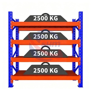 Estantería Metálica Multiusos de 5 Niveles <span class=keywords><strong>con</strong></span> Estantes de Acero Ajustables y <span class=keywords><strong>Ruedas</strong></span> para Almacenamiento en Garaje o Cuarto de Servicio - Product Image 2