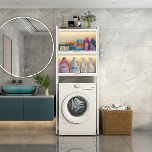 Gabinete de almacenamiento de baño de acero moderno, muebles de puerta transparente sobre el inodoro y la <span class=keywords><strong>lavadora</strong></span> para uso en apartamentos - Product Image 4