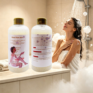 Gel Douche Exfoliant Concentré Éclaircissant OEM Gluta Glow SPF50 au Glutathion, <span class=keywords><strong>Lait</strong></span> de Vache et Extrait de Grenade - Product Image 4
