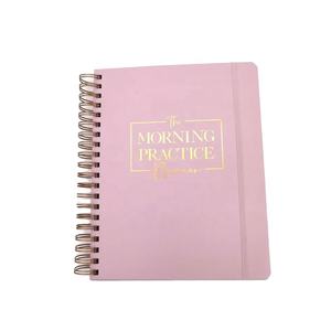 Carnet A5 personnalisé avec impression dorée, couverture en PU et carton, reliure spirale, style mini-carnet, emballage cadeau en boîte - Product Image 1