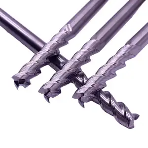 3 sáo phẳng mở rộng rắn Carbide phay Cutter Tungsten chế biến nhôm CNC Lathe lưỡi bit End Mill Cutter công cụ