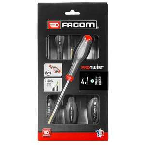 FACOM - AT.J4PB fendue/Phillips®Jeu de tournevis long (4 pièces) -JEUX DE TOURNEVIS EAN 3662424094675 - Product Image 1