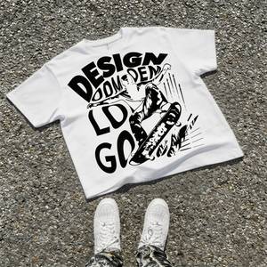 Custom 100% Cotton T-shirt Print Logo Distressed Design Plus Size T-shirt High Quality Hot Selling Tee for Men - Product Image 1